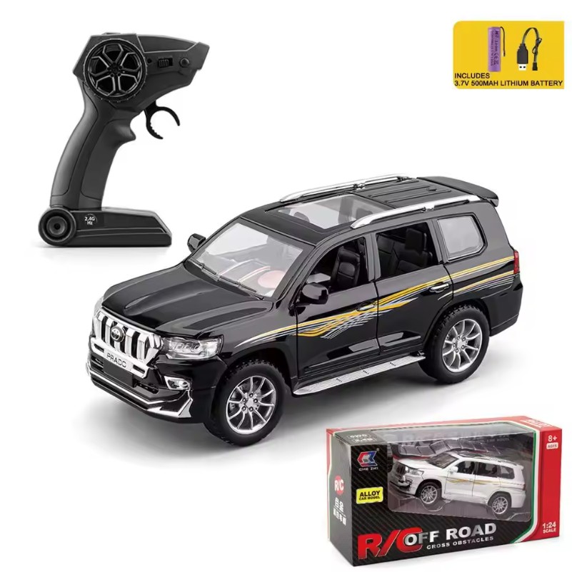 Toyota Land Cruser Parado1/24 Model RC Diecast Car Sound Light with 2.4 GHz Remote